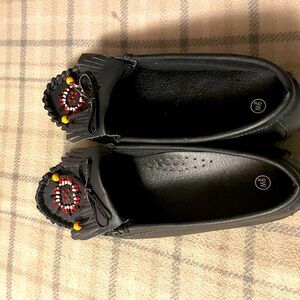 Ladies size 8 Black Moccasins